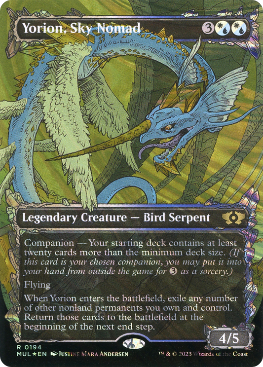 Yorion, Sky Nomad (MUL-194) (Showcase) (Borderless) (Halo Foil)