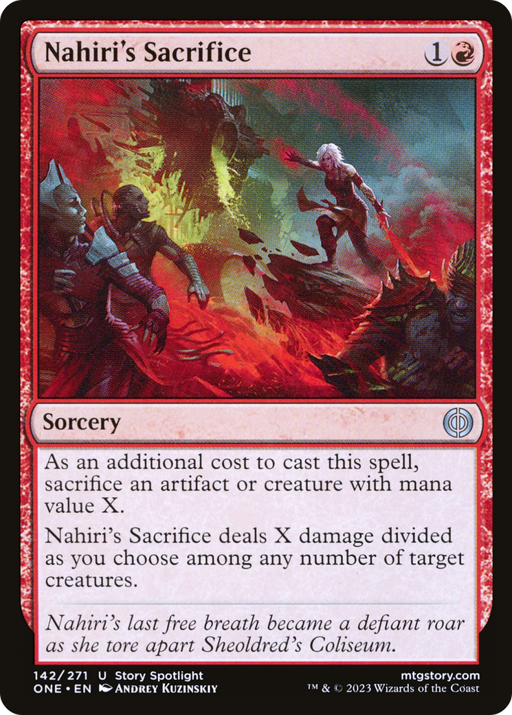 Nahiri's Sacrifice (ONE-142) (Foil)