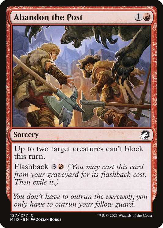 Abandon the Post (MID-127) (Foil)