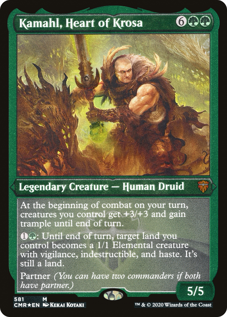 Kamahl, Heart of Krosa (CMR-581) (Etched Foil)