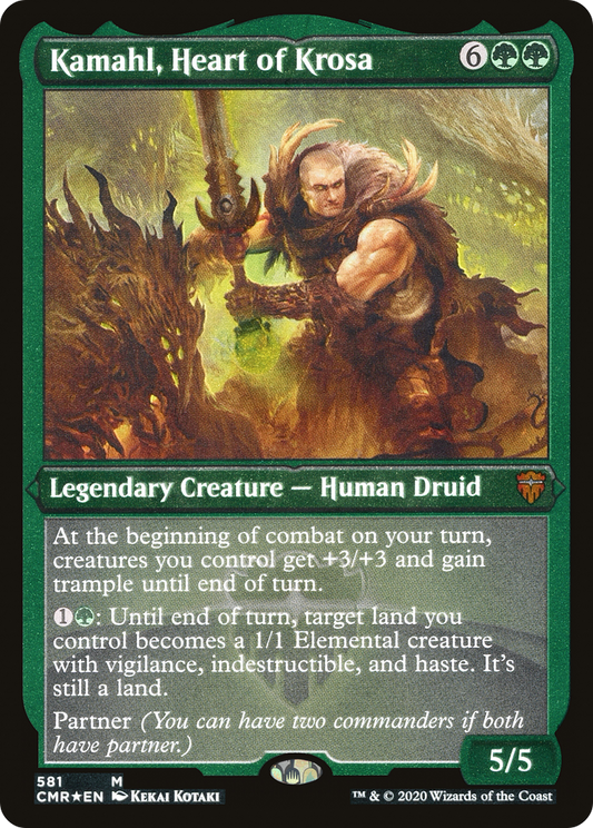 Kamahl, Heart of Krosa (CMR-581) (Etched Foil)