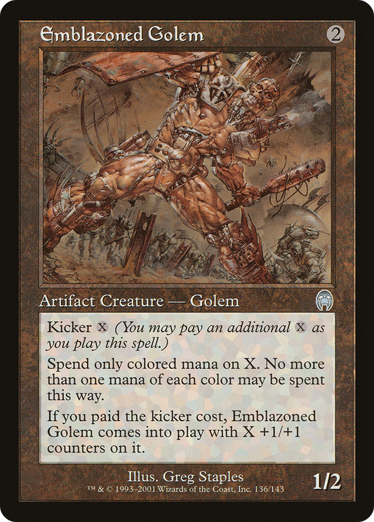 Emblazoned Golem (APC-136) (Foil)