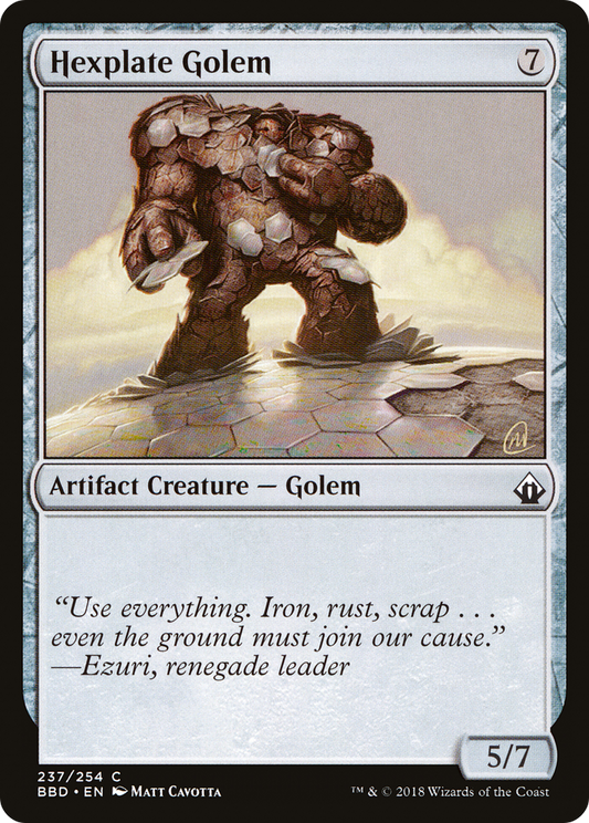 Hexplate Golem (BBD-237) (Foil)