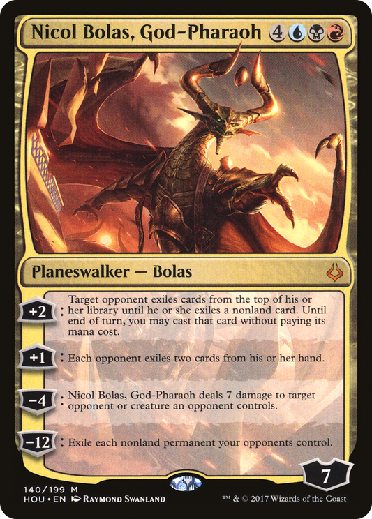 Nicol Bolas, God-Pharaoh (HOU-140) (Foil)