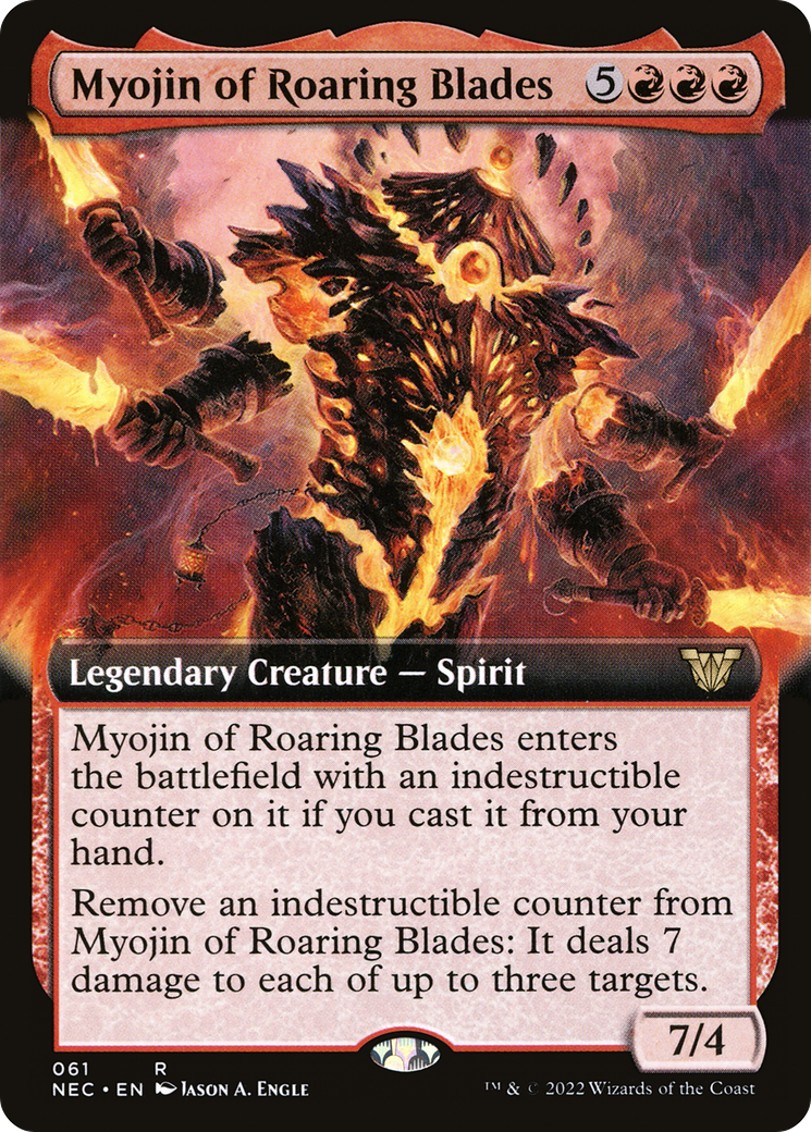 Myojin of Roaring Blades (NEC-061) (Extended Art)