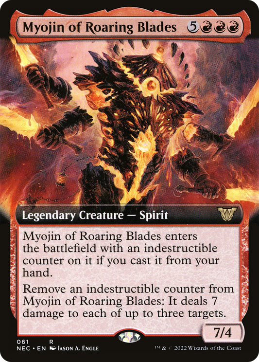 Myojin of Roaring Blades (NEC-061) (Extended Art)