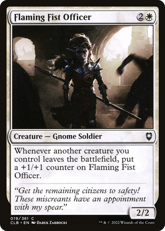 Flaming Fist Officer (CLB-019) (Foil)