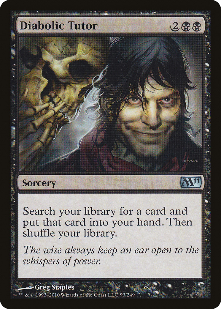 Diabolic Tutor (M11-093) (Foil)