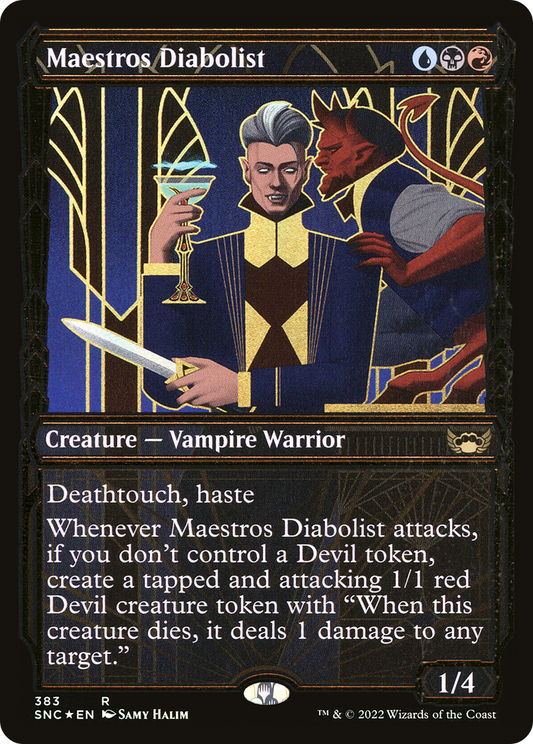 Maestros Diabolist (SNC-383) (Showcase) (Gilded Foil)