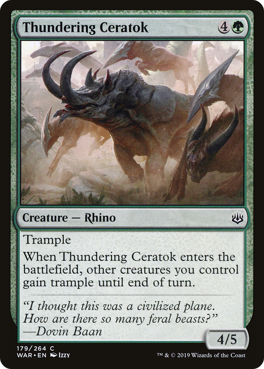 Thundering Ceratok (WAR-179) (Foil)