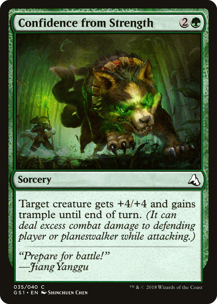 Confidence from Strength (GS1-035)