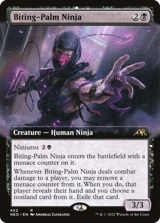 Biting-Palm Ninja (NEO-452) (Extended Art) (Foil)