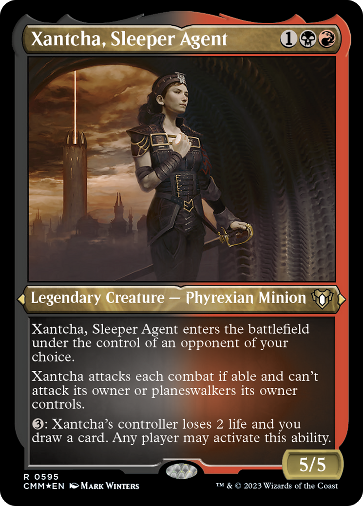 Xantcha, Sleeper Agent (CMM-595) (Etched Foil)