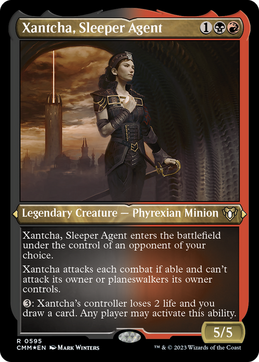 Xantcha, Sleeper Agent (CMM-595) (Etched Foil)