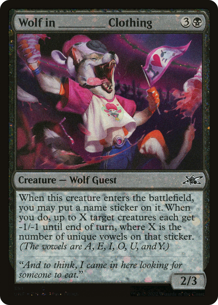 Wolf in _____ Clothing (UNF-381) (Galaxy) (Foil)