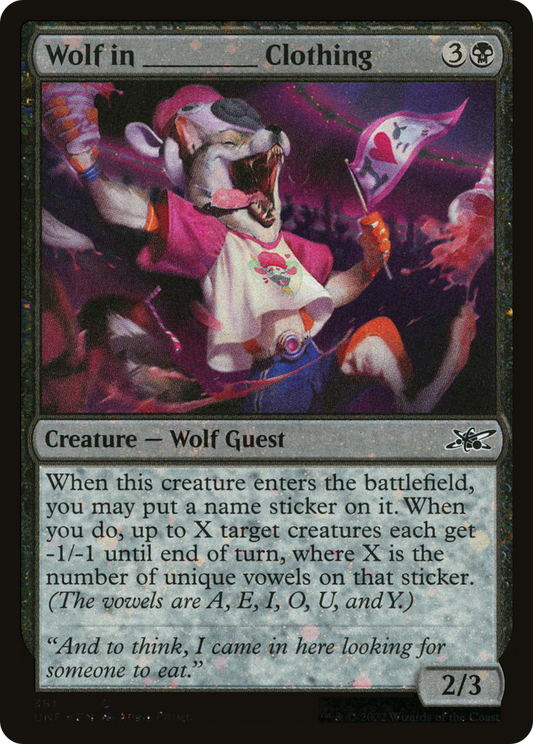 Wolf in _____ Clothing (UNF-381) (Galaxy) (Foil)