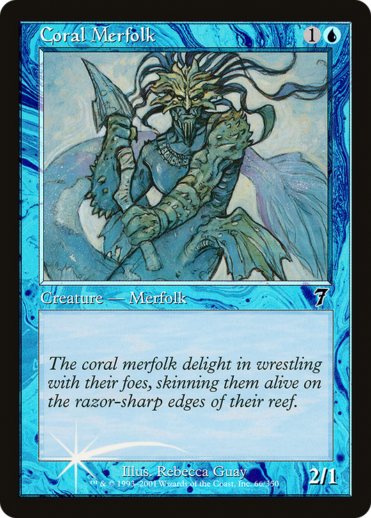 Coral Merfolk (7ED-66★) (Foil)
