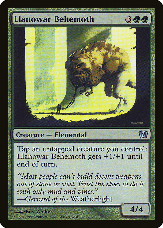 Llanowar Behemoth (9ED-252★) (Foil)