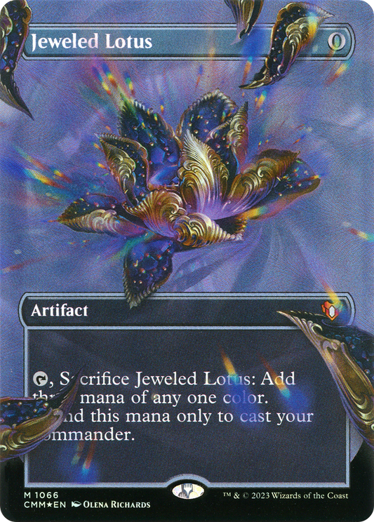 Jeweled Lotus (CMM-1066) (Borderless) (Textured Foil)