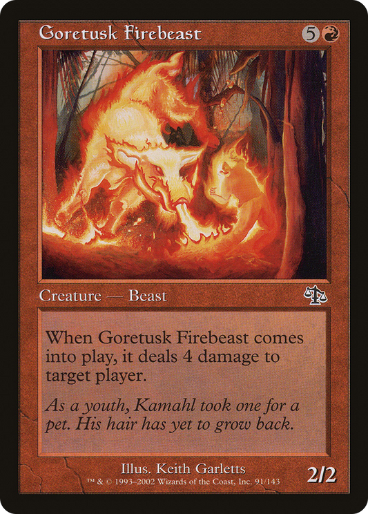 Goretusk Firebeast (JUD-091) (Foil)