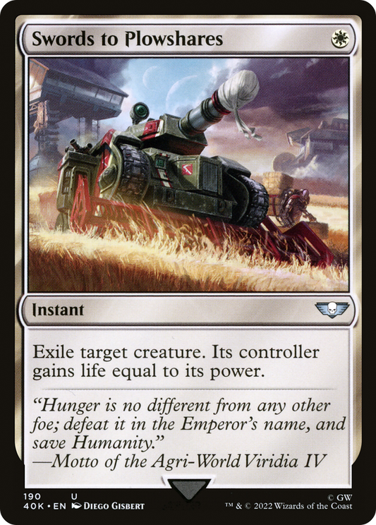 Swords to Plowshares (40K-190)