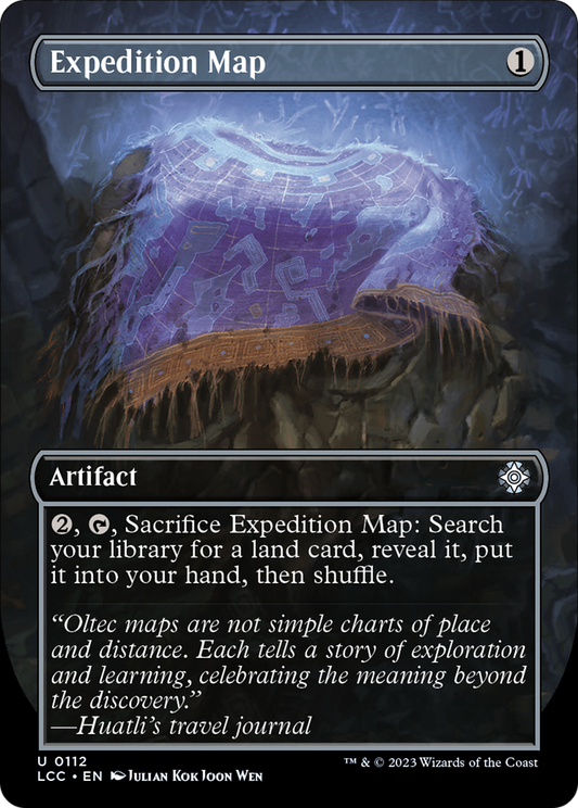 Expedition Map (LCC-112) (Borderless) (Foil)