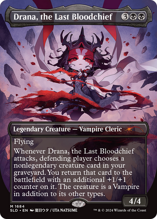Drana, the Last Bloodchief (SLD-1684) (Borderless) (Foil)