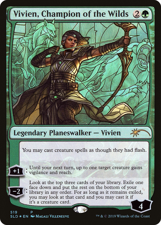 Vivien, Champion of the Wilds (SLD-519) (Foil)