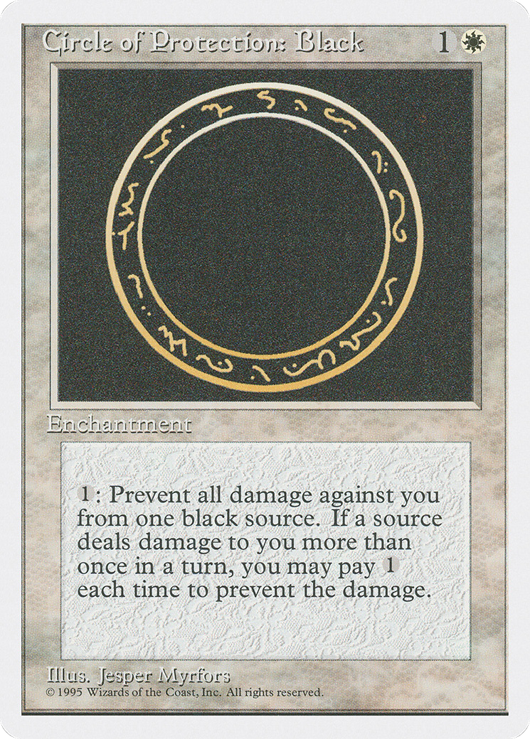 Circle of Protection: Black (4ED-014)