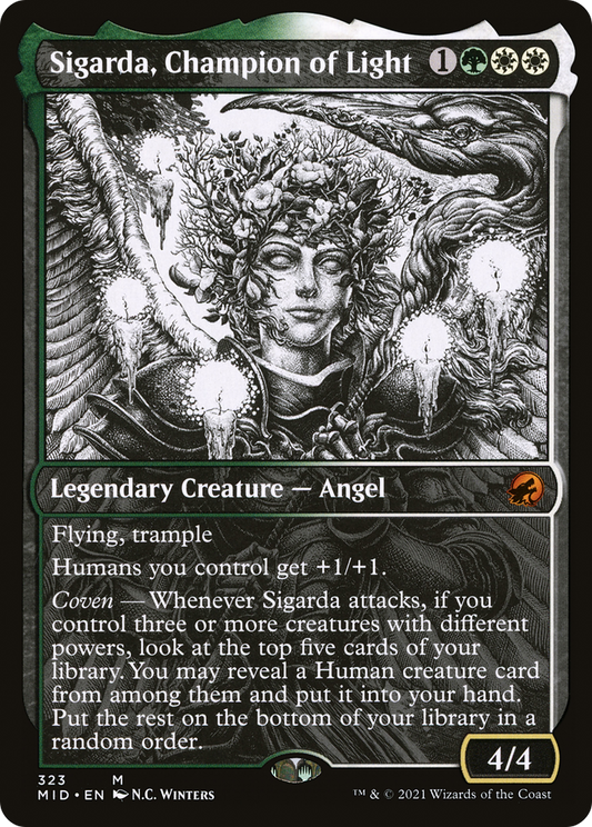 Sigarda, Champion of Light (MID-323) (Showcase) (Foil)