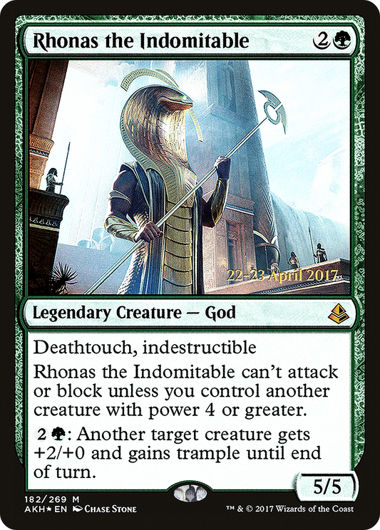 Rhonas the Indomitable (PRE-182S) (Foil)