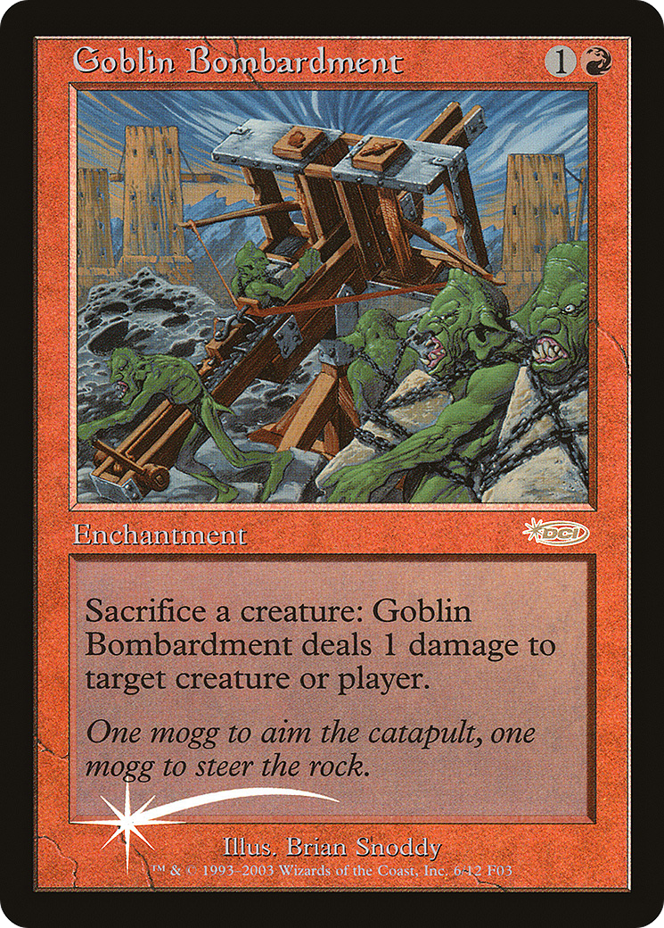 Goblin Bombardment (FNM-006) (Foil)