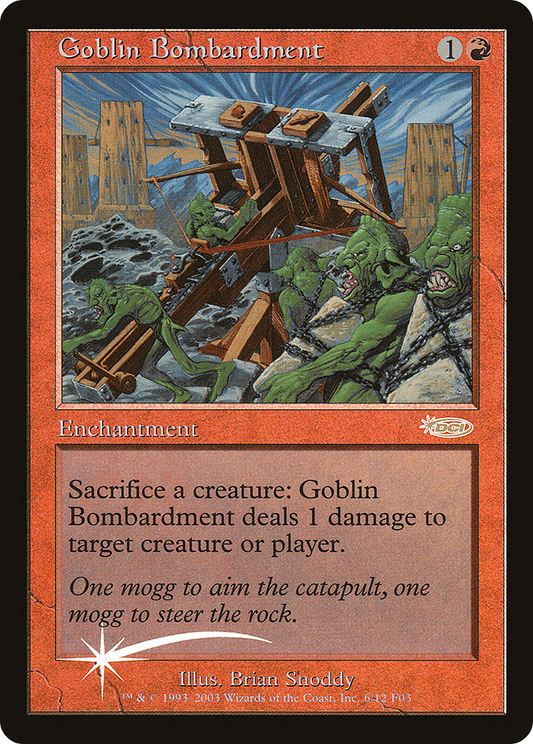 Goblin Bombardment (FNM-006) (Foil)