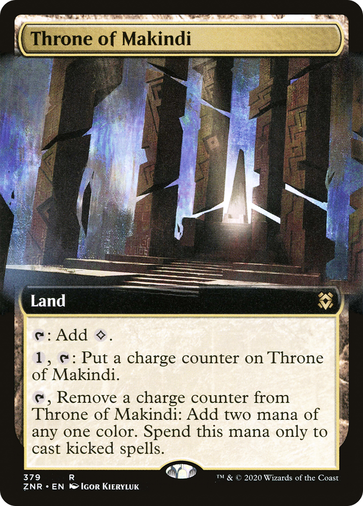 Throne of Makindi (ZNR-379) (Extended Art) (Foil)