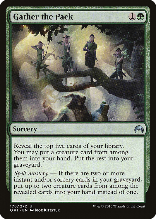 Gather the Pack (ORI-178) (Foil)