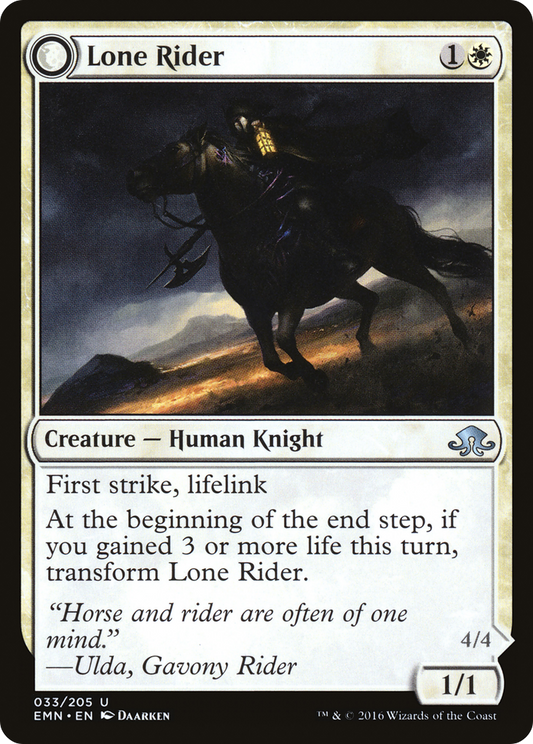 Lone Rider // It That Rides as One (EMN-033) (Foil)