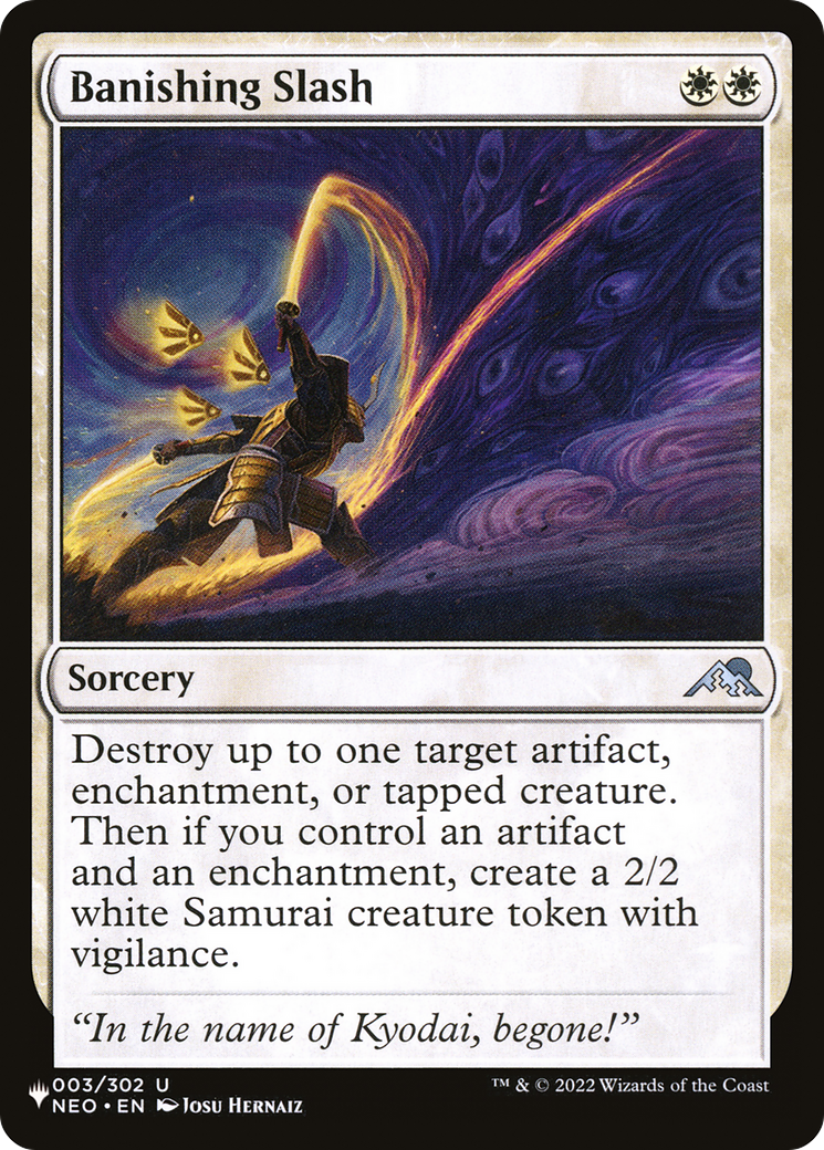Banishing Slash (LIST-NEO-3)