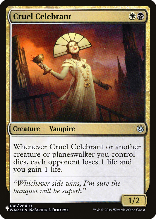 Cruel Celebrant (LIST-WAR-188)