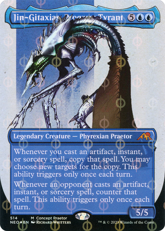 Jin-Gitaxias, Progress Tyrant (ONE-514) (Borderless) (Compleat Foil)