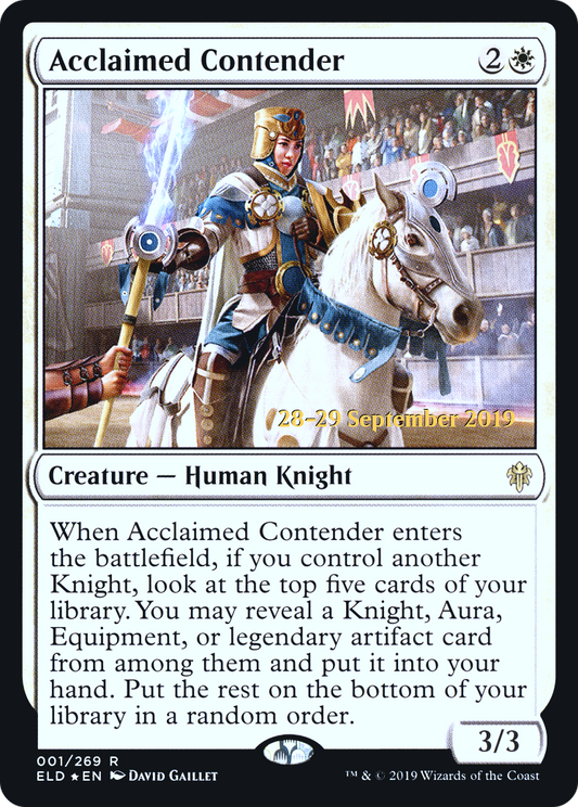 Acclaimed Contender (PRE-01S) (Foil)