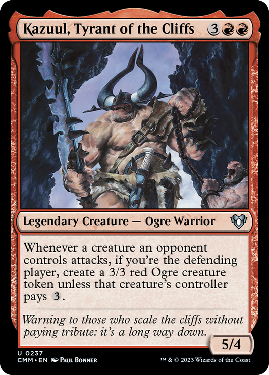 Kazuul, Tyrant of the Cliffs (CMM-237) (Foil)