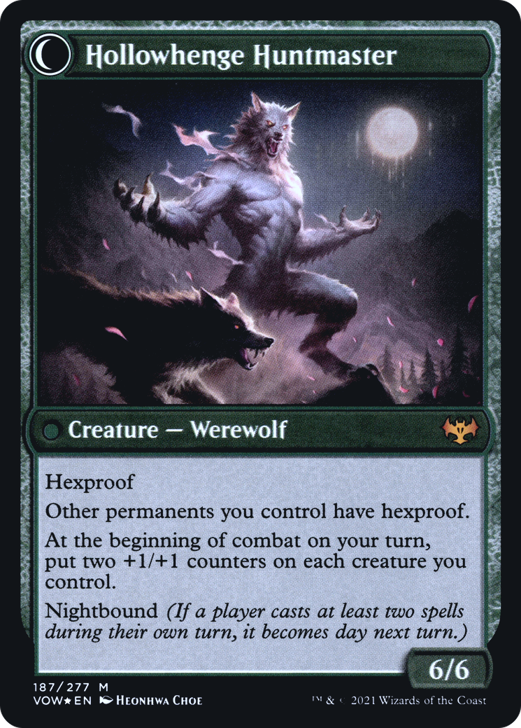 Avabruck Caretaker // Hollowhenge Huntmaster (PRE-187S) (Foil)