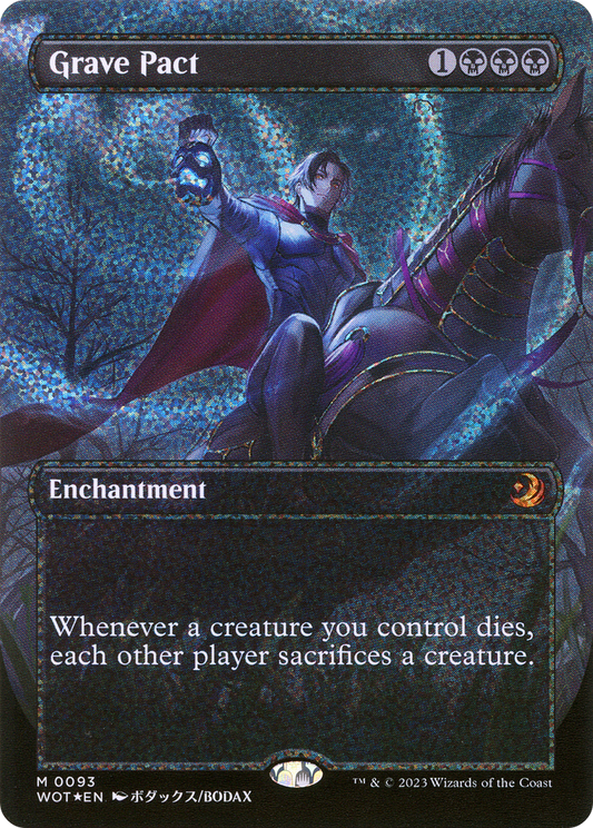 Grave Pact (WOT-093) (Borderless) (Confetti Foil)