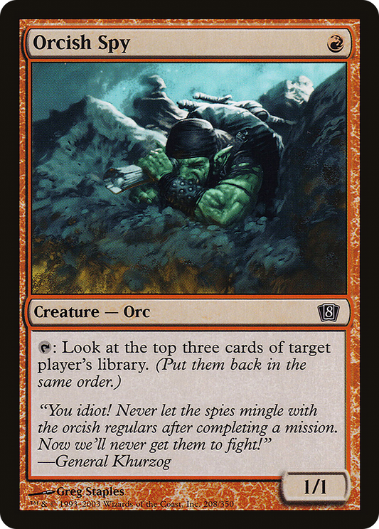 Orcish Spy (8ED-208★) (Foil)