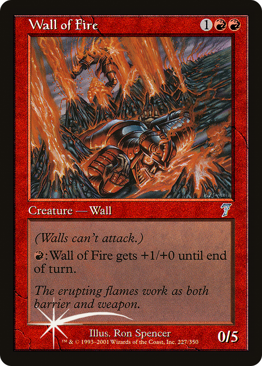 Wall of Fire (7ED-227★) (Foil)