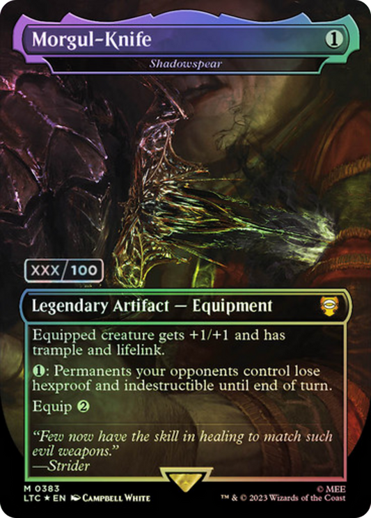 Murgul-Knife / Shadowspear (LTC-383Z) (Borderless) (Foil) (Serialized)