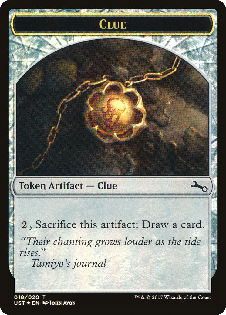 Clue // Clue Double-Sided Token (UST-018) (Foil)