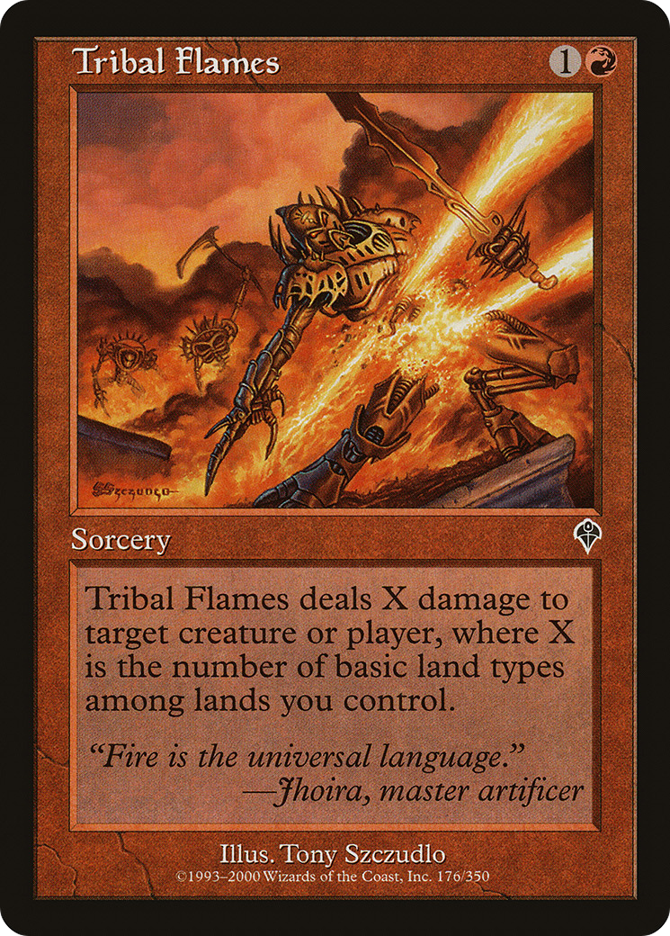 Tribal Flames (INV-176) (Foil)