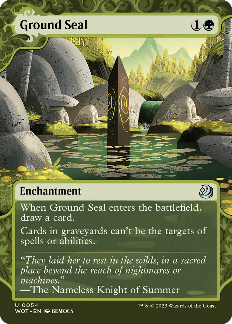 Ground Seal (WOT-054) (Showcase) (Borderless) (Foil)