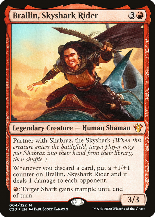 Brallin, Skyshark Rider (C20-004) (Foil)